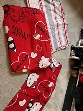 Red Hello Kitty Kingsize Bedding Duvet Cover Set