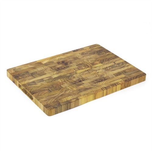 Teak end grain - grain, chopping