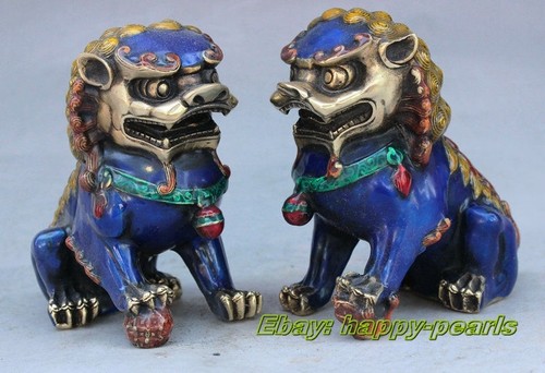 Old fengshui bronze cloisonne - old,