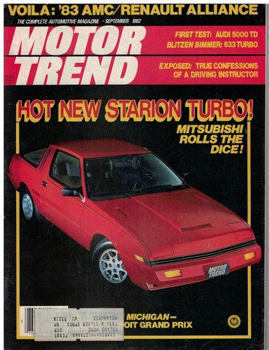 Sept 1982 issue motor - sept, of