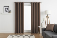 Faux Silk Curtains - Eyelet -