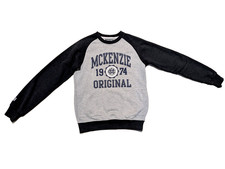 McKenzie Mens Grey Logo Jumper