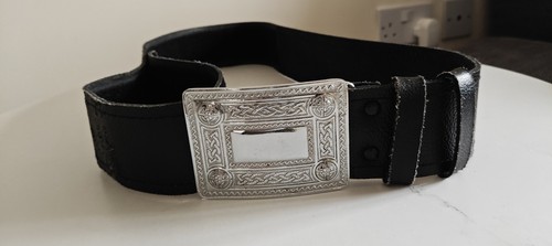 Scottish leather kilt belt and - kilt,