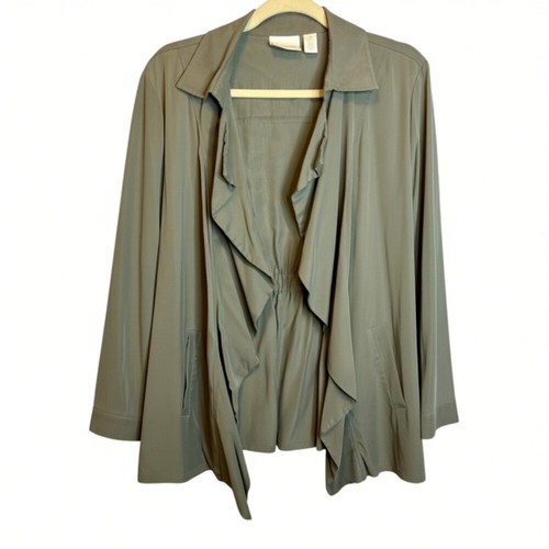Chico jacket women xl boho - chico's,