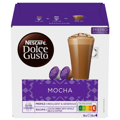 Dolce gusto mocha flavour pods - dolce,
