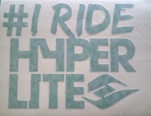 Ride hyperlite decal - x,