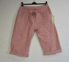 LagenLook Ladies Stretchy 76% Viscos Magic Knee Length Shorts OneSize:Plus 16-20