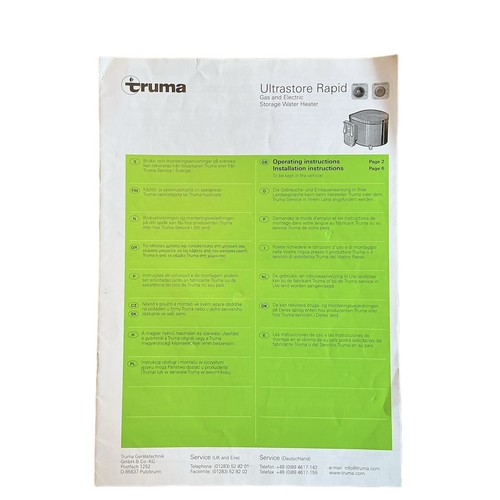 Truma ultrastore water heater - ultrastore,