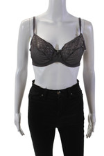 Princesse Tam Tam Womens Under Wire Balconette Bra Gray Amethyst Size 36 C