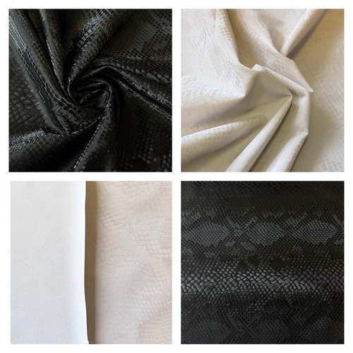 Metallic pleather snakeskin - snakeskin, pu