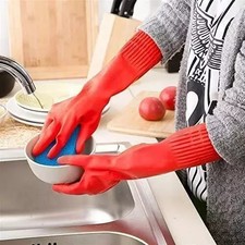 Large rubber gloves - gloves, latex