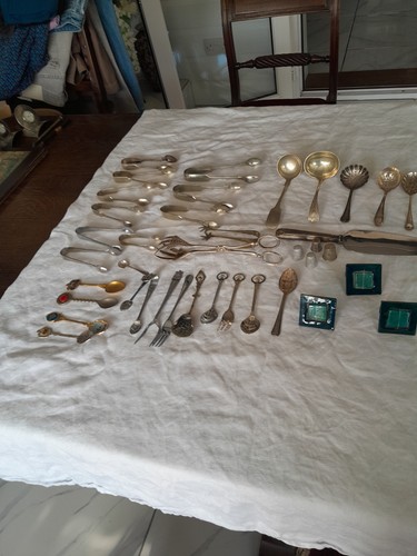 Collection silver plate - of,