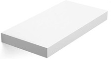 VASAGLE Floating Wall Shelf in White for Books Photos Collectibles 40x20x3.8cm