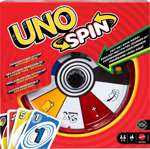 Mattel games uno spin - uno, card