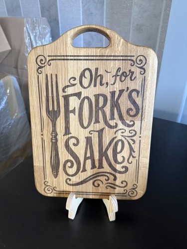 Solid oak chopping board laser - solid,