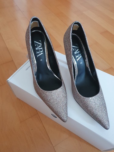 Zara women gold glitter - zara,