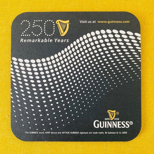 Guinness beer coaster - guinness,