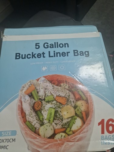 Gallon bucket liner - 5, bags