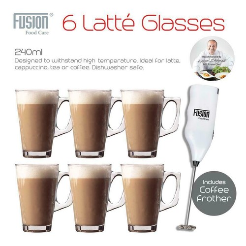 Tall latte glasses coffee - 6,