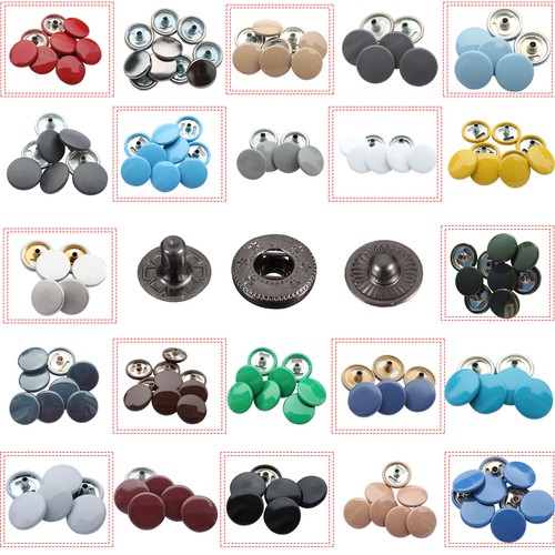 Spring press studs with - s,