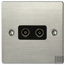 Volex Flat Brushed Stainless