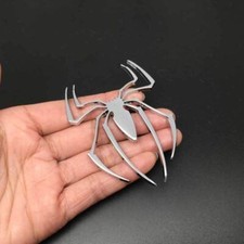 Metal silver chrome spider - 3d,