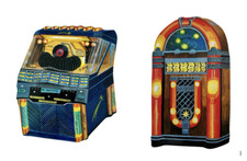 Jukebox plaque set - plaque,