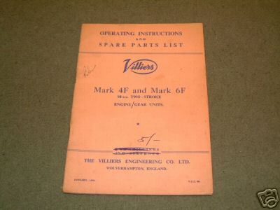 Villiers mk4f instruction - villiers,