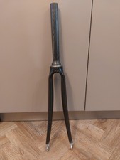 700c Fork Carbon Road  Rim Brake Tapered Steerer QR White -H