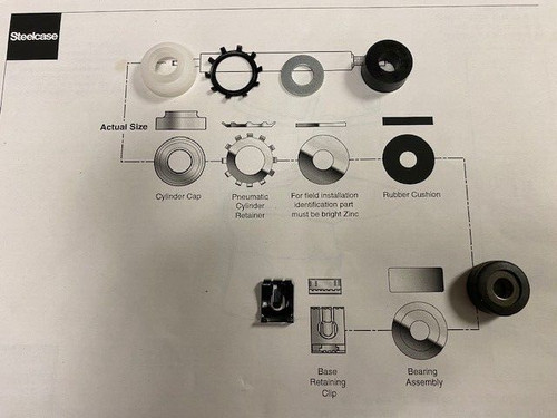Steelcase chair hardware