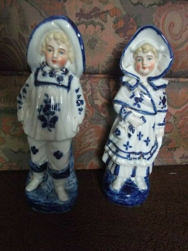Pair late victorian blue - pair,