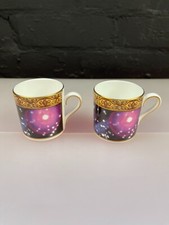 2 x Wedgwood 1999 Celebration Galaxy Stars Coffee Cups