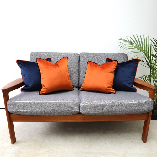 Burnt orange luxury velvet - burnt,