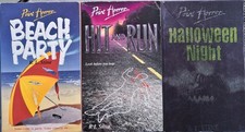 R.L.Stine BEACH PARTY / HIT AND RUN / HALLOWEEN NIGHT Point Horror pb