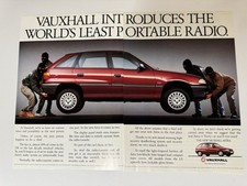 Original 1992 MK3 Vauxhall Astra CD Magazine Advert Frame Ready Garage Retro