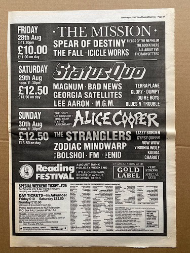 Reading festival 1987 - festival, 1987(a)