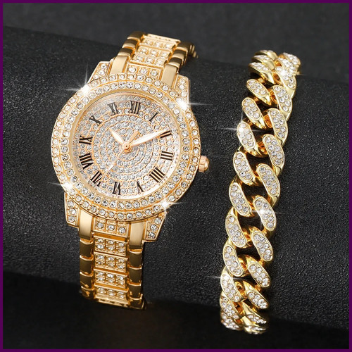 2pcs fashion diamond women - 2pcs,