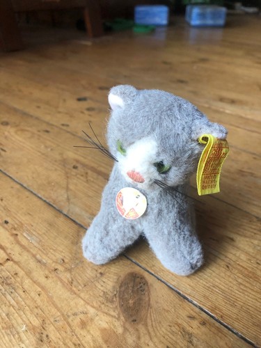 Vintage steiff cat toy - steiff,
