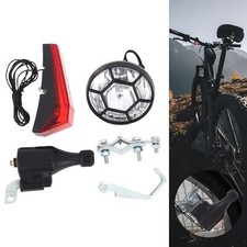 Dynamo Bike Light Set Universal Secure Easy to Install Friction Generator