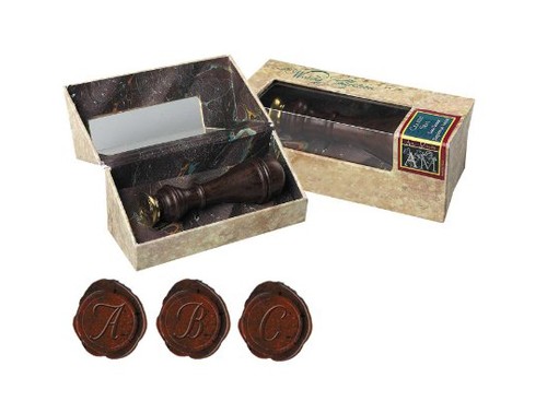 Initial wax seal stamp - initial, letters