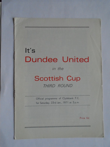 Clydebank dundee united - clydebank,