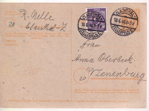 Bizone postal stationery p - bizone/postal, stationery,