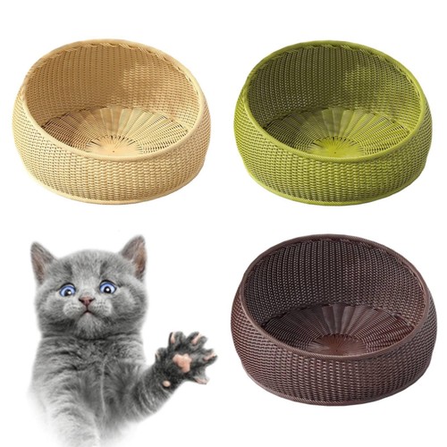 Wicker cat bed - bed, for
