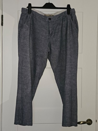 Fatface blue grey ankle linen - ankle,