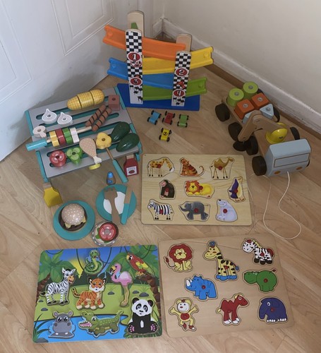 Wooden toy bundle - click, clack