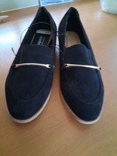 Ladies Black Loafer Shoes by