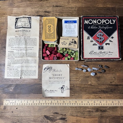 Vintage monopoly parker bros - monopoly,