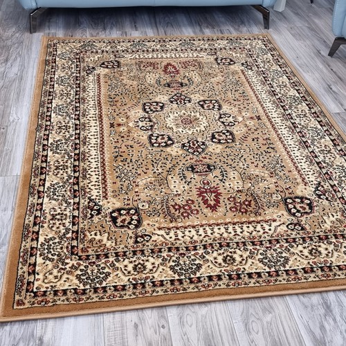 Beige oriental rug thick - rug,