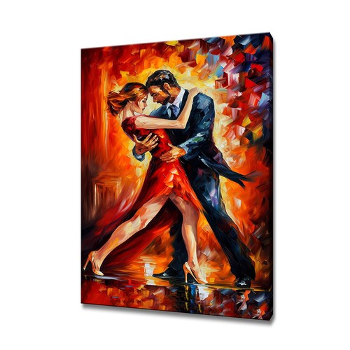 Tango red black couple dancing - tango,