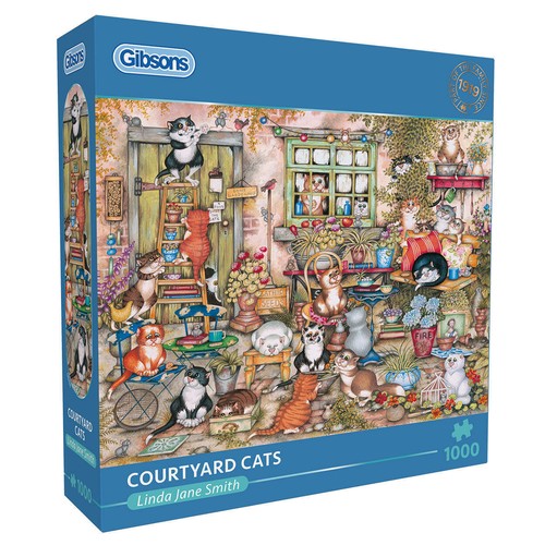 Gibsons courtyard cats - courtyard, 1000